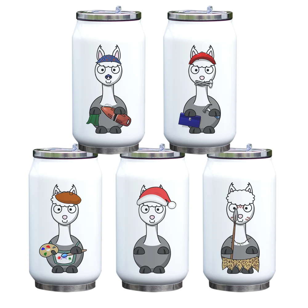 Детская Милая термобутылка с соломинкой изолированная Вакуумная чашка из