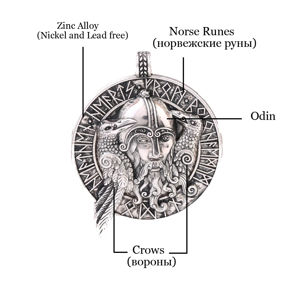 Рыбий крючок Бог ээсира Одина два ворон символ мысли и памяти талисман амулет