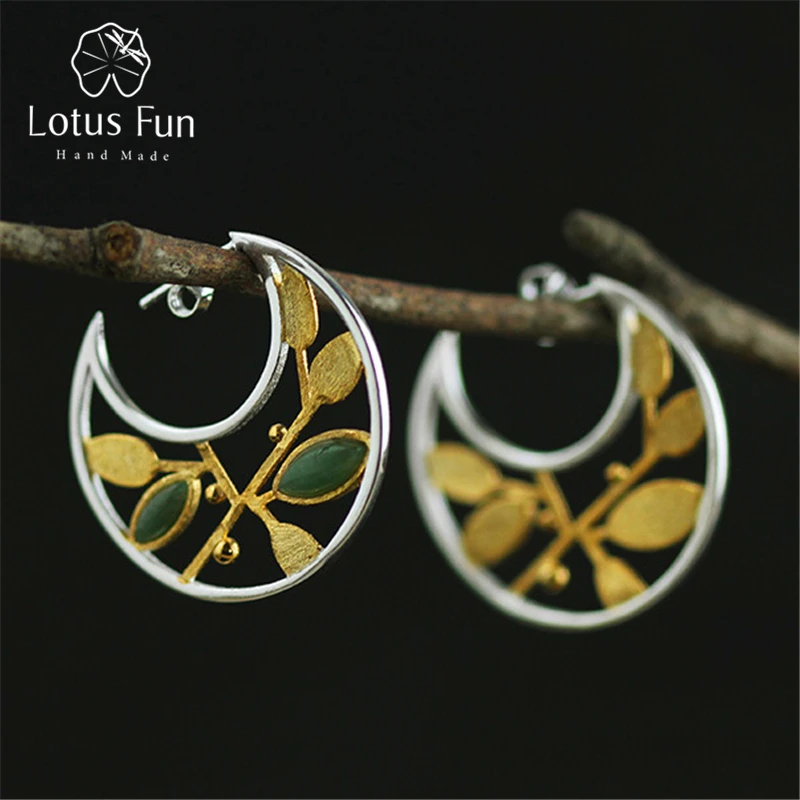 Lotus весело Настоящее стерлингового серебра 925 природных ручной работы ювелирных