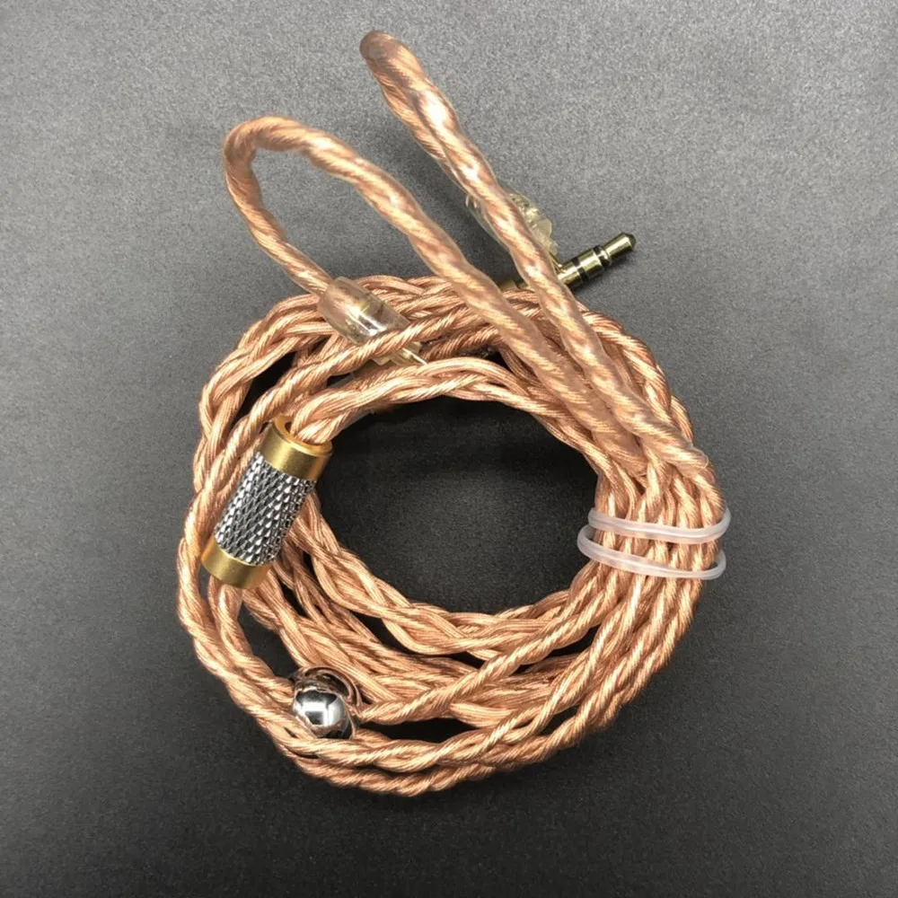 FENGRU DIY JCALLY JC04P 5N OFC 4 акции 252 ядер кабель для наушников Shure SE215 IE80 KZ ZST Pro ZSN ZS10