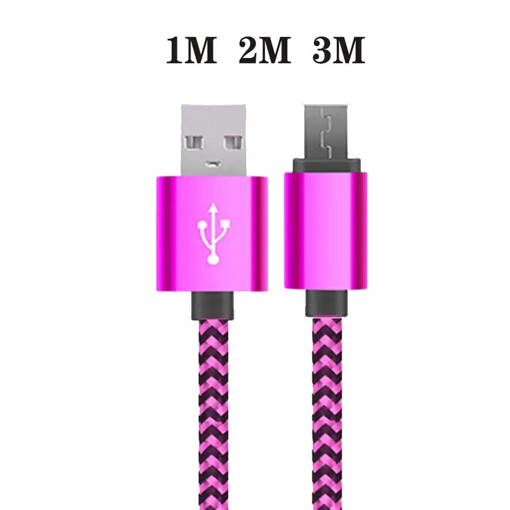 Плетеный медный Мини Usb адаптер для кабельного шнура USB 2 0 Micro линия зарядки MP3 MP4
