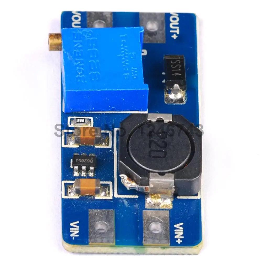 Повышающий Модуль питания MT3608 DC максимальная выходная мощность 28 в 2 А для