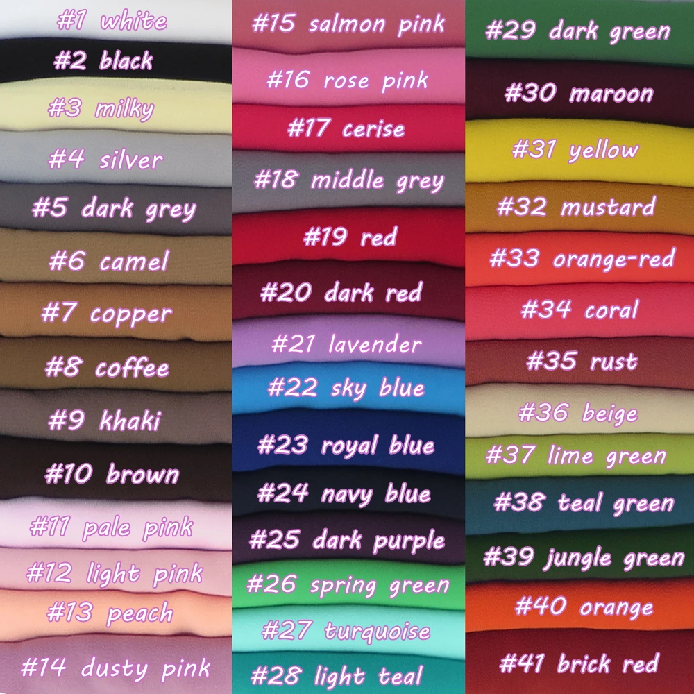 

10pcs/lot High Quality Pearl Bubble Chiffon Hijab Scarf Shawl Muslim Head Wrap Headband Solid Plain Color Heavy Fabric