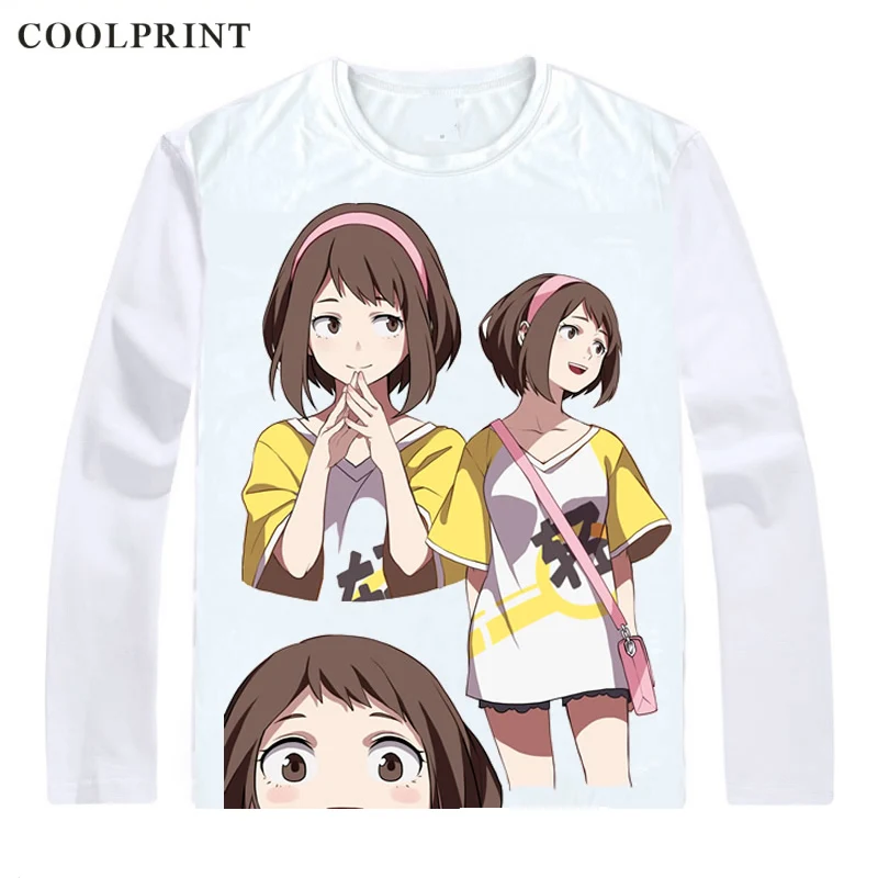 Футболка Uraraka Ochako мужская с принтом повседневная винтажная рубашка длинным