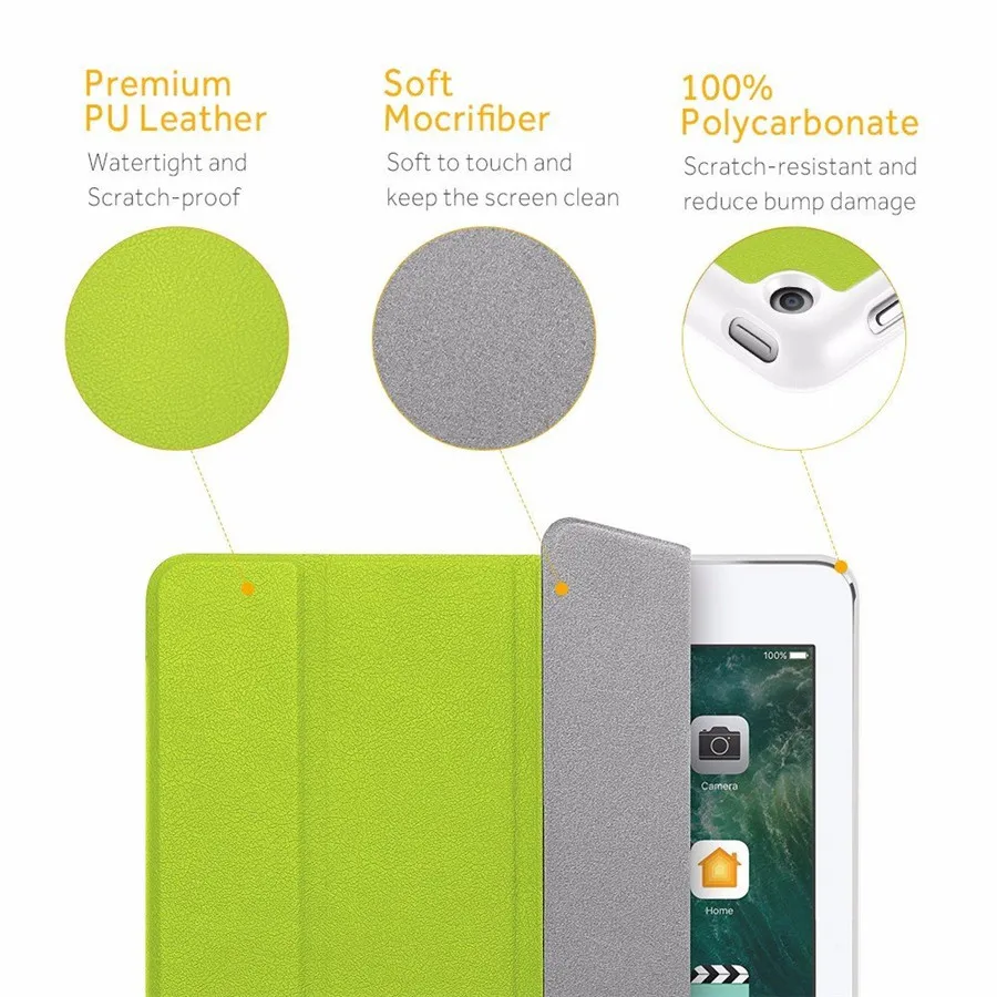 Easyacc для iPad 9.7 дюймов Чехол из искусственной кожи Smart Cover Folio Case Авто Wake чехол нового