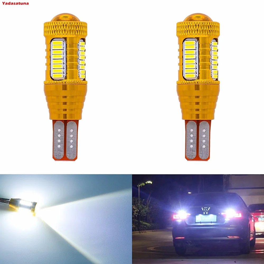 

2*Super White T15 W16W 32 SMD 4014 LED Chip Lens Car LED Canbus Error Free Side Marker Turn Signal Corner Reverse Parking Lights