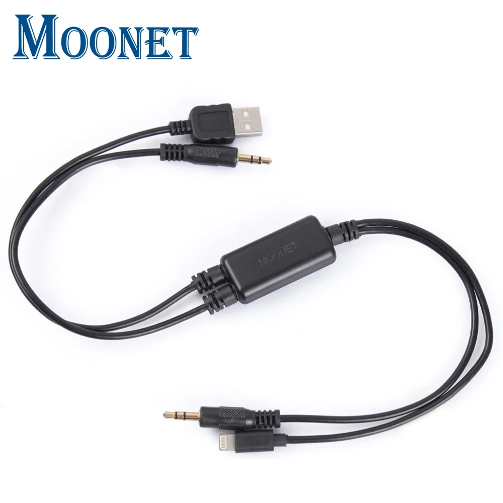 Moonet автомобильный аудио подключение iPhone5/6 iPod iPad USB Интерфейс адаптер AUX кабель для