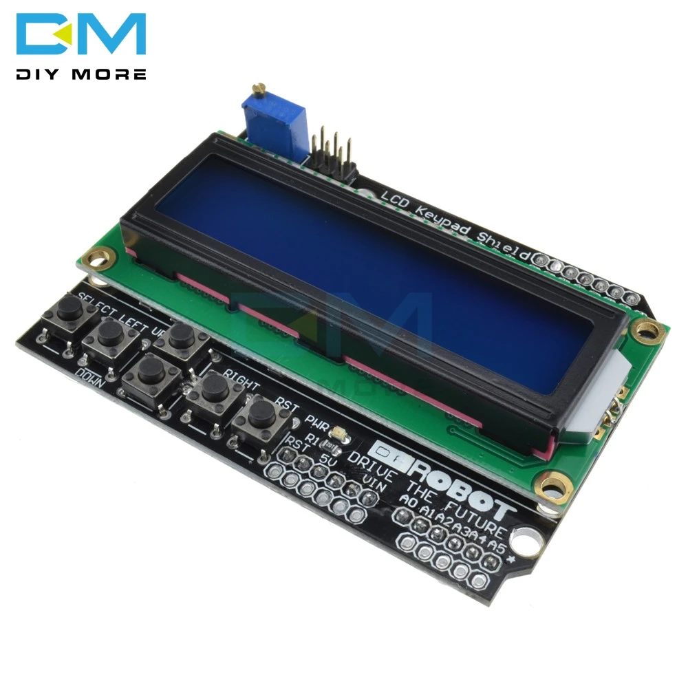 Модуль для Arduino Duemilanove Robot Board 16 ЖК экран с клавиатурой синей подсветкой интерфейс 2