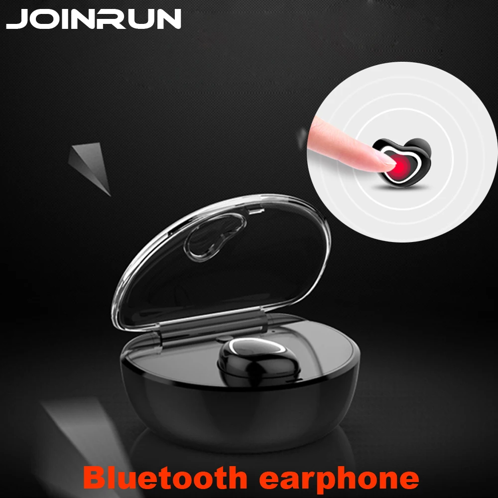 Joinrun Bluetooth наушник Беспроводной спортивные наушники с зарядный чехол Мини