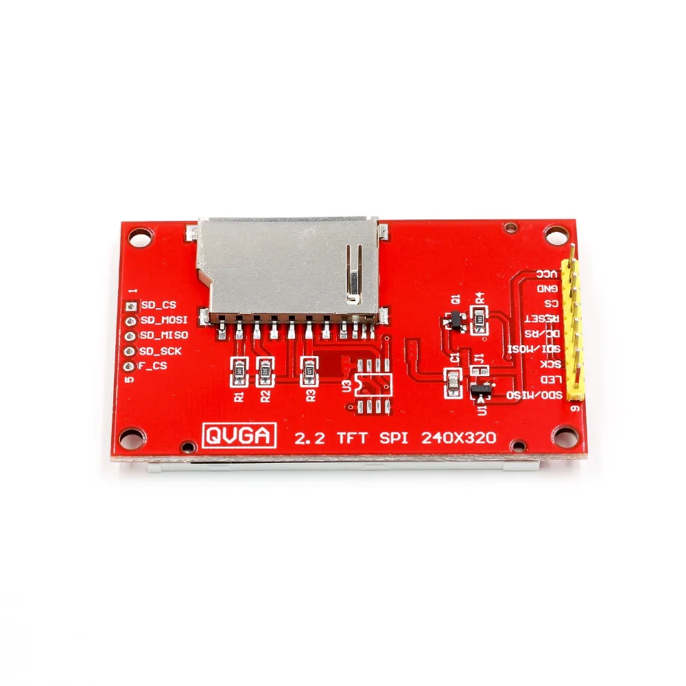 2 дюймов 240*320 точек SPI TFT LCD Серийный порт Модуль дисплей ILI9341 5V/3 3 V '𧉀x320 |