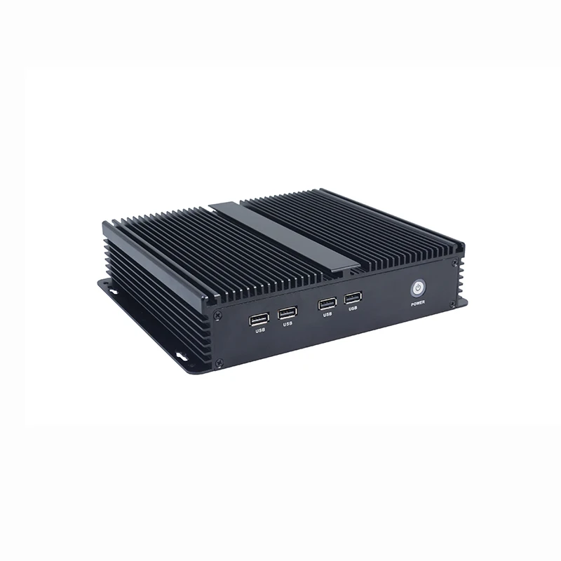 Безвентиляторный промышленный Celeron J1900 мини-компьютер с 4 * COM Mini PC для киоск