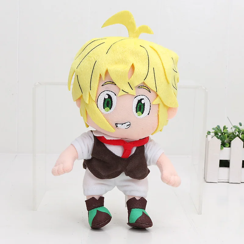 yellow 28cm Аниме семь мертвых плюшевых игрушек грехи Meliodas Elizabeth Liones Nanatsu no Taizai гнев мягкие игрушки плюшевые куклы Подарки - Цвет: yellow 28cm