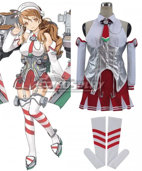 

Kantai Collection Kancolle Littorio Cosplay Costume E001