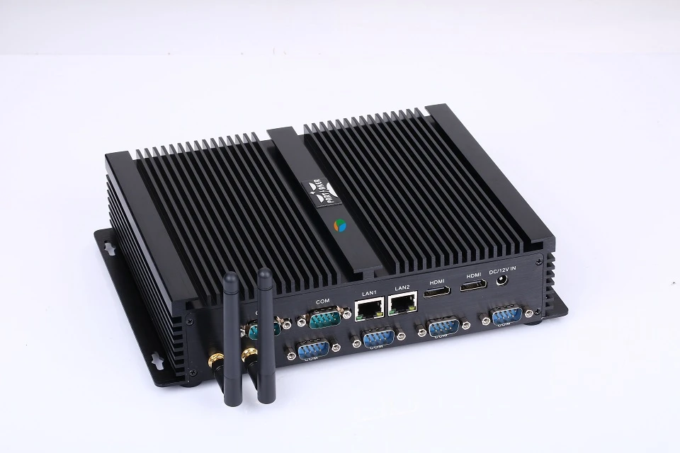 Безвентиляторный промышленный Мини ПК Win10 Core i7 i5 i3 2955U 2* сетевая карта Intel Gigabit LAN 6* RS232 8* USB Micro компьютер Linux Wi-Fi 2* HDMI