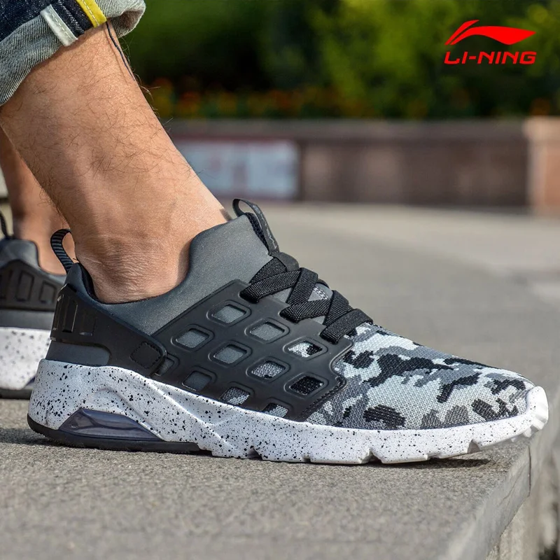 Li-Ning/Мужская обувь для образа жизни с пузырьками кроссовки дышащей подкладкой