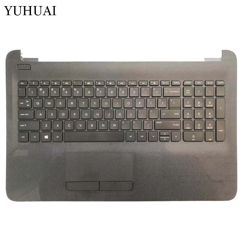 

Клавиатура US для ноутбука HP 250 G4 15-AC 15-AC000 15-AF 15-AF000 813974-001 7H17A0 с черной подставкой для рук, верхняя крышка с touc hp ad