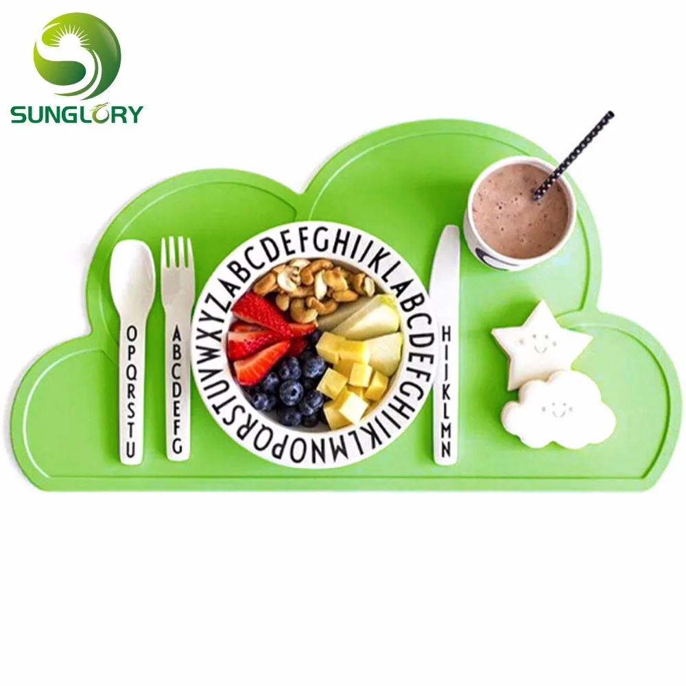 48*27 см пищевой силикон Детская подстилка водонепроницаемая для младенцев коврик