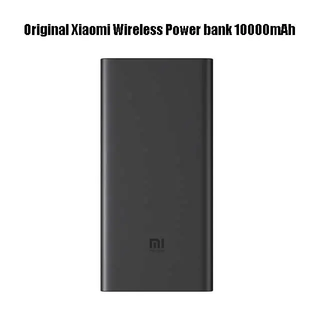 wireless 10000mah Xiao mi power Bank 20000 мАч порты вывода PD быстрое зарядное устройство Внешний аккумулятор Xiao mi 2C mi power bank для ноутбука - Цвет: wireless 10000mah