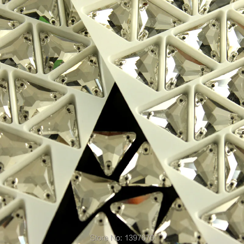 Украшения для шитья в стиле Стразы универсального размера и с 3 отверстиями|sew on