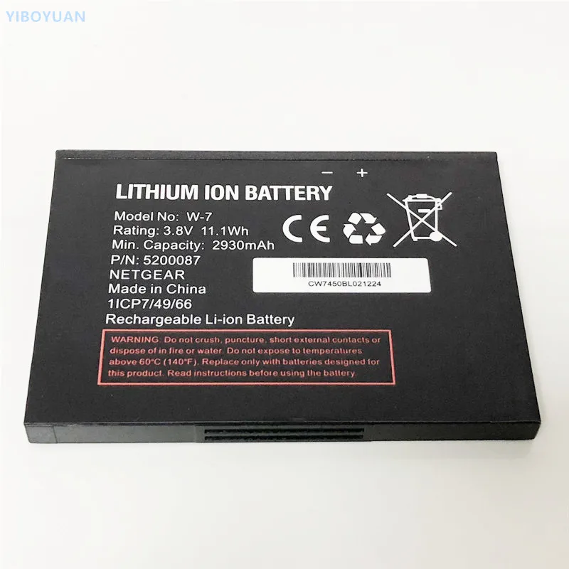 3,8 в 2930 мАч W-7 P/N: 5200087 для Netgear Sierra AirCard 779 S 790 S 810 S AC779S AC790S AC810S батарея