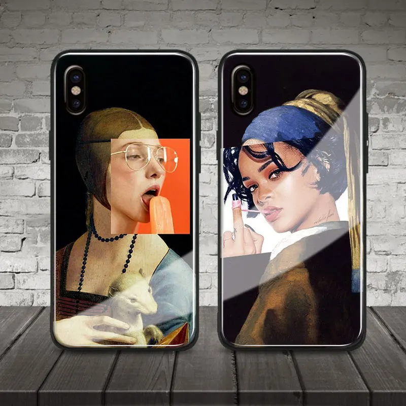 Знаменитый художественный винтажный эстетический Мягкий силиконовый чехол для
