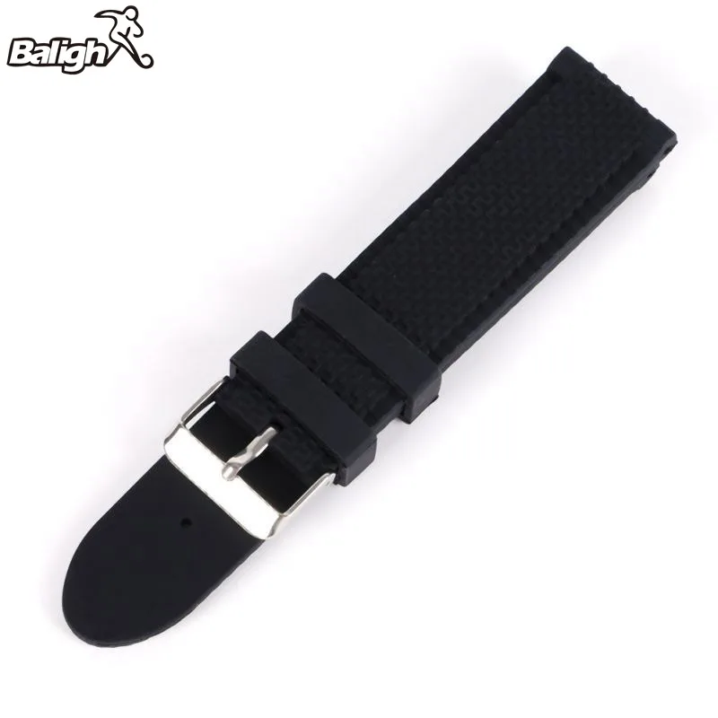 Ремешок для часов мужской мягкий силиконовый водонепроницаемый 18 24 мм|watch band