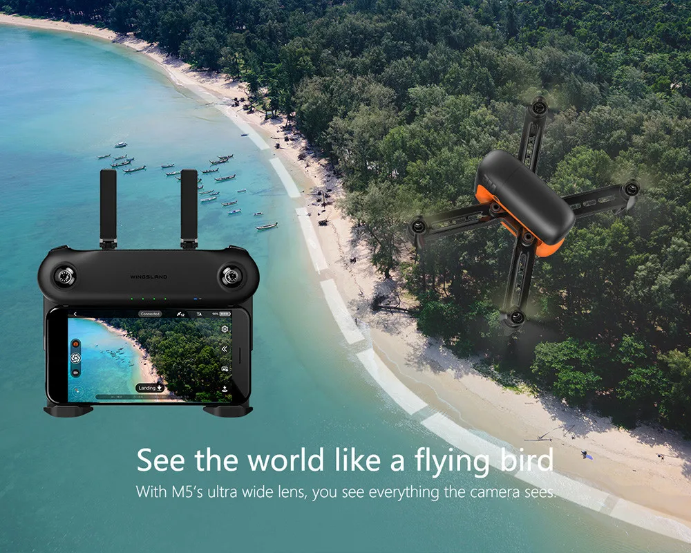 Newsest Профессиональный Wi Fi FPV гоночный Радиоуправляемый Дрон M5 17 минут 720P HD камера