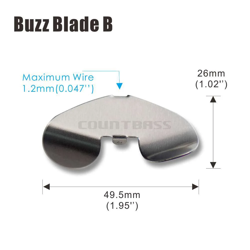 50 шт. алюминиевые тандем Buzz лезвия, Prop Delta лезвия, DIY Buzzbait рыболовные приманки снасти ремесло