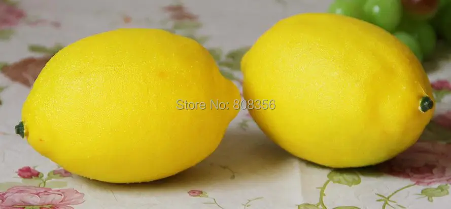 Искусственные фрукты 30 шт. модель зеленого/желтого лимона игрушечные украшения