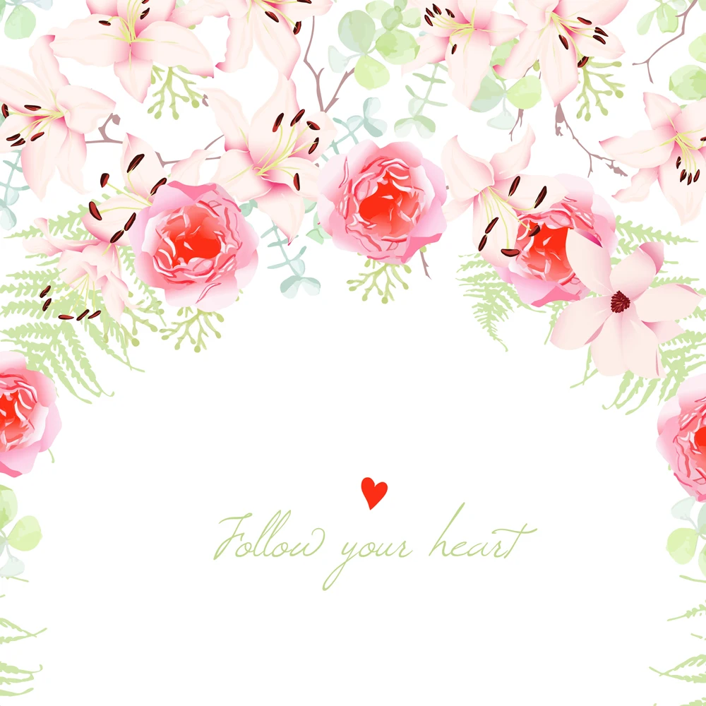 

Photography Backdrop Roses Floral Design Wedding Bridal Shower Baby Shower Background