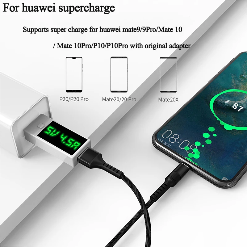 QUEENFISH 5A Магнитный кабель Micro usb type C супер быстрая зарядка для телефона магнитное