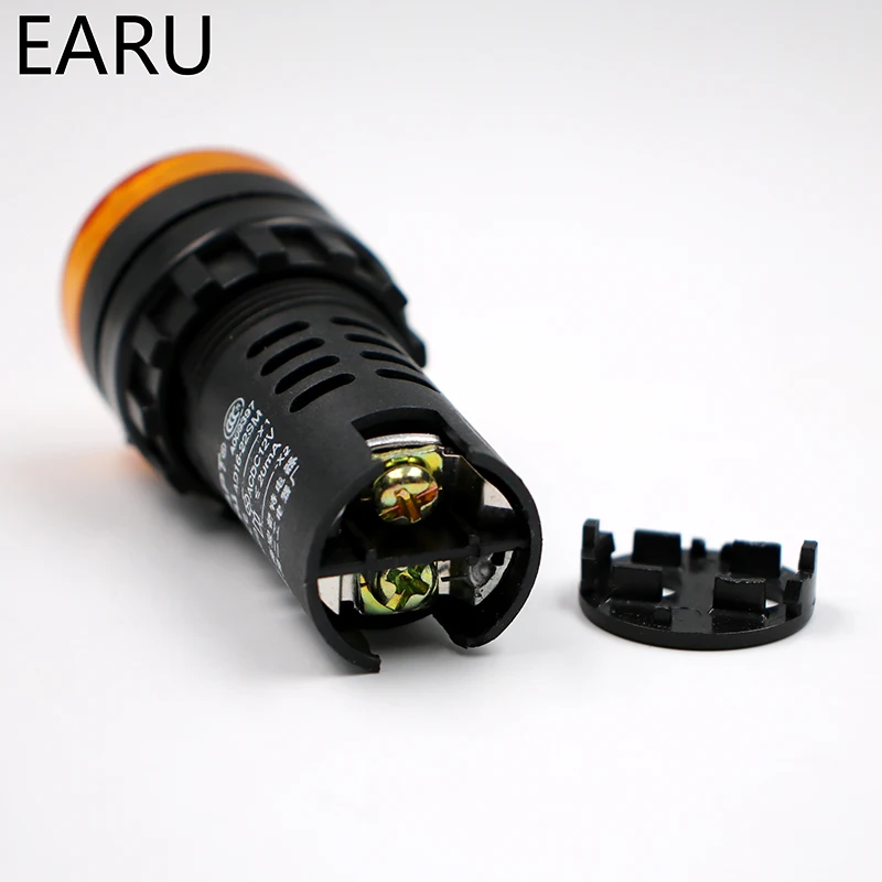 1 шт. AD16-22SM 12 V 24 V 110 V 220 V 380 V 22 мм световой сигнал свет красный светодиодный активный зуммер звуковой сигнал сигнальный индикатор красный, зеленый, желтый, черный