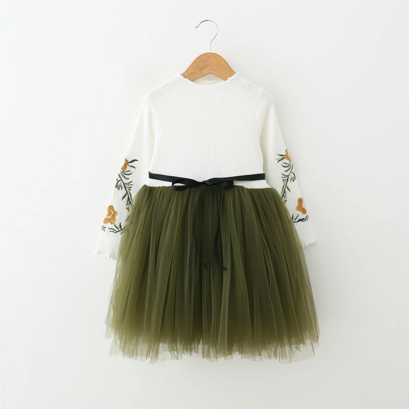 Girls Dress Autumn long Sleeve Knit Sweater Dresses Kids Girl Cute Clothes 3 4 5 6 7years Birthday Princess Beautiful Tutu | Детская