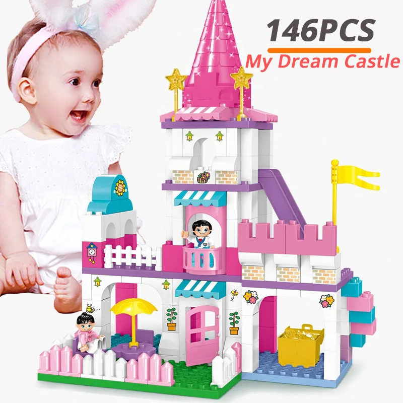 UMEILE City Girl Castle Garden 146 шт. вилла дом принцесса строительный блок Diy кирпич набор