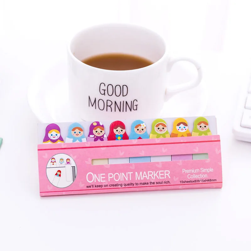 EZONE милый мультфильм липкие заметки Kawaii Кот/Птица/панда/Лев/девочки Животные форма Блокнот N раз наклейка Закладка канцелярские товары - Цвет: 10