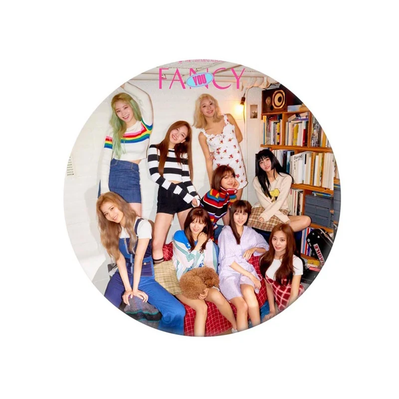 K POP дважды Новый Альбом FANCY YOU круглый значок Броши новая мода броши для украшения
