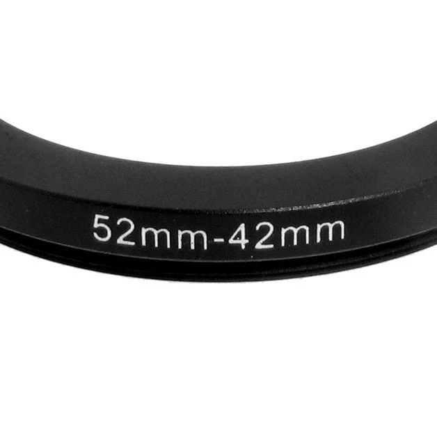 

52mm-42mm Black Step Down Ring Adapter for Camera