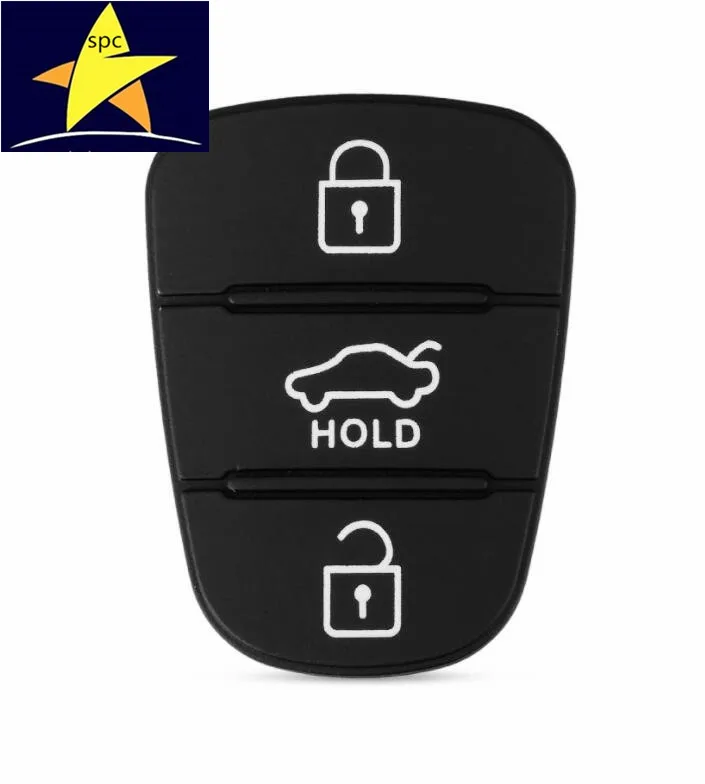 Пульт управления SPC 3 botones Botón de goma almohadilla paraHyundai Kia K2 K5 rio Sportage Flip clave
