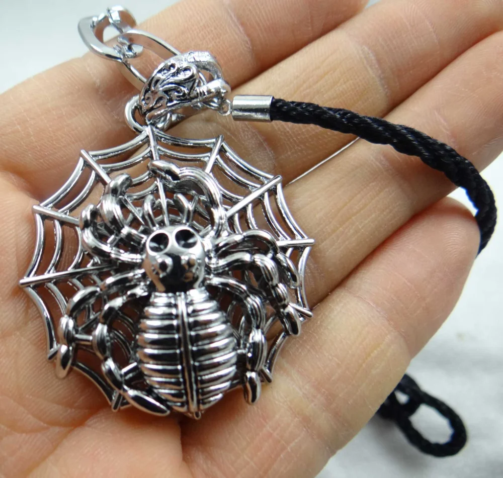 1 шт. кулон в виде паука из сплава кожаное ожерелье|spider pendant|skull pendantskull charm pendant |