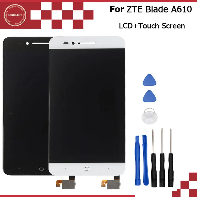 Ocolor для ZTE Blade A610 LCD nd инструмент ремонта сенсорного экрана в сборе Part 5 0 дюймов