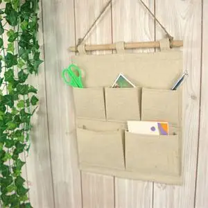 Практичная башня 5 Карманов дверь шкафа домашняя настенная подвесная джутовая