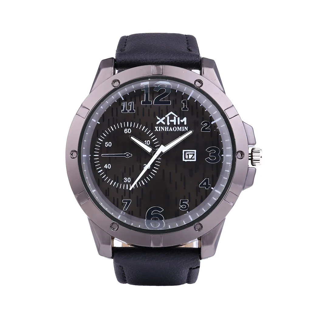 OTOKY Relogio Masculino 2019 Модные Военные Спортивные наручные часы Мужские кожаные мужские