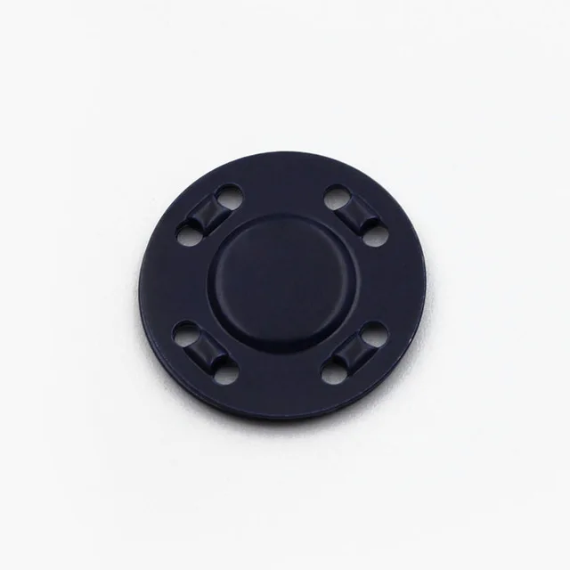Navy blue 1 шт. 20 мм Скрытая Металлическая магнитная кнопка Магнитная застежка DIY Ручное шитье круглая кнопка пальто карман аксессуары для одежды - Цвет: Navy blue