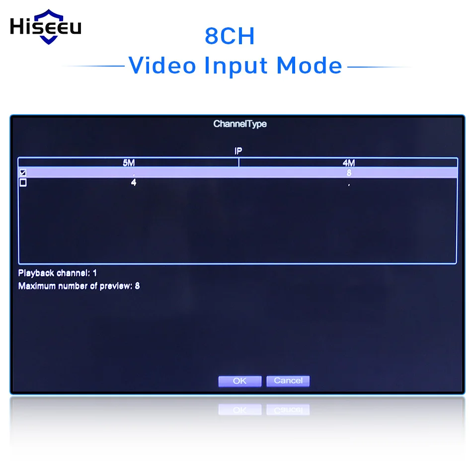 Hiseeu H.265 HEVC 8CH 16CH CCTV NVR для 5MP/4MP/3MP/2MP ONVIF 2 0 IP камера металлическая сетевая видеокамера