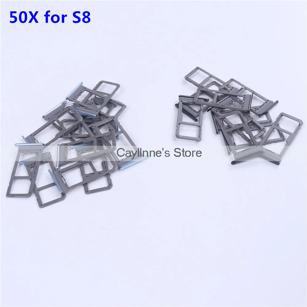 50 шт. оригинальный новый держатель для одной SIM-карты Micro SD Samsung Galaxy S8 G950 замена |