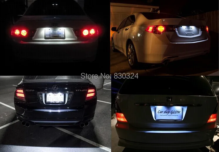 Светодиодный номерной знак 2X18SMD светильник для HONDA CIVIC CITY LEGEND ACCORD|license plate light|plate