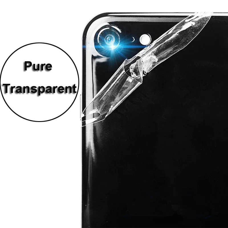 2 шт для Apple iPhone 7/7plus 7 Plus ультра тонкая полная защита задней панели прозрачная