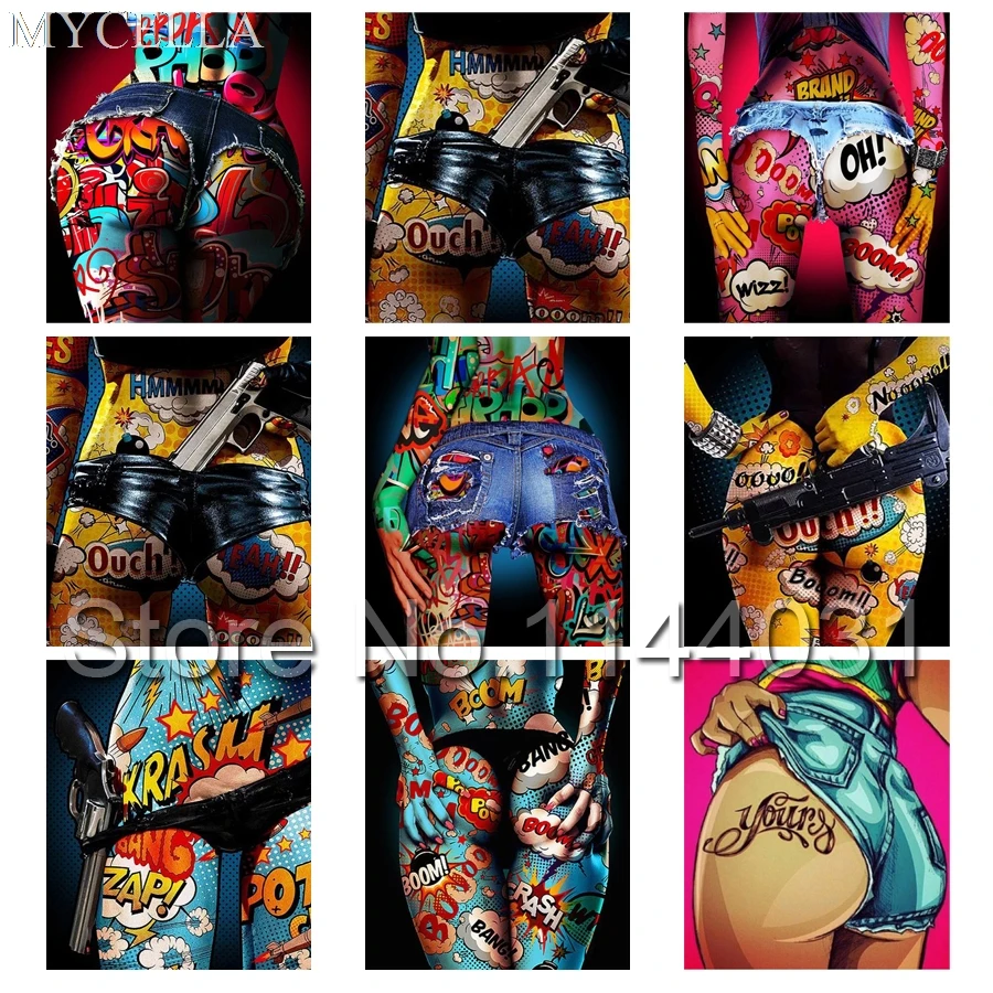 5D мозаика MYCELLA полная Алмазная вышивка сексуальная женщина задница сделай сам