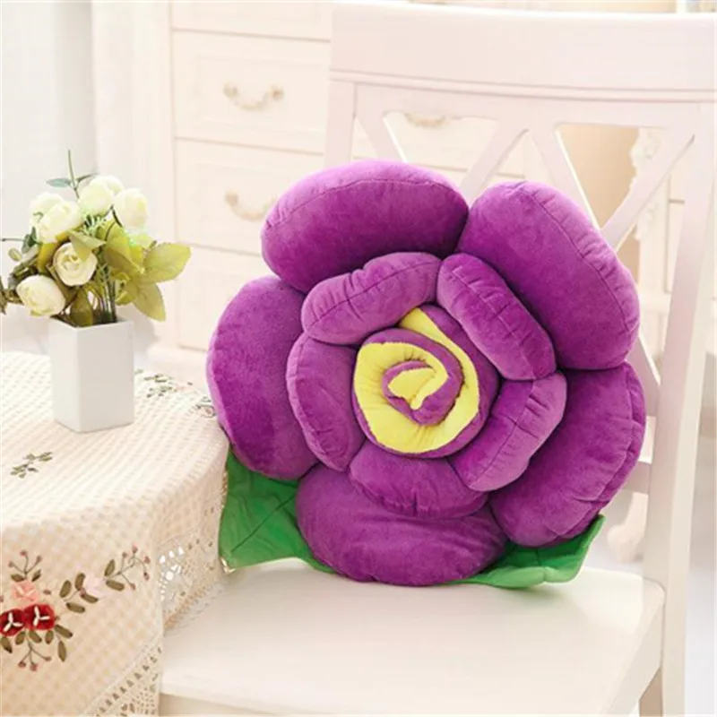 Подушка плюшевая в виде Розы 50 см 7 цветов | Игрушки и хобби