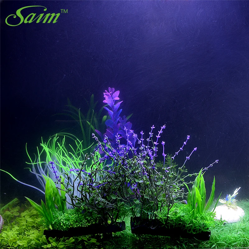 Saim, 2 шт., украшение для аквариума, зеленые растения для аквариума, искусственные растения, водная трава, Декор, коралл
